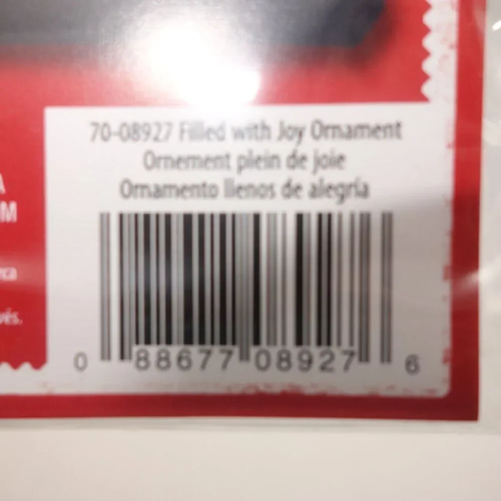 NEW DIMENSIONS Counted Cross Stitch Christmas Ornament Filled with Joy 4